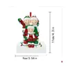 Juldekorationer Personliga harts Julprydnader Pendant Family Decorations Home Garden Festive Party Supplies DHIBP