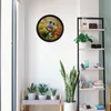 Frames Display Stand Wooden Round Po Frame Table Top Decor Gift Creative Wall Picture Glass