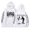 Sweats à capuche pour hommes Sweats à capuche Ghostemane Double face imprimé à capuche pour hommes mode Hip Hop métal Rock sweats à capuche gothique surdimensionné sweat-shirt survêtement Streetwear 231020