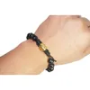 Braccialetti di shungite braccialetti di protezione EMF per la gioia di cristallo per uomini donne intrecciate intrecciate