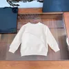 Felpa con cappuccio di lusso per bambino Maglione per bambini con stampa motivo floreale rosso di alta qualità Taglia 100-160 Pullover per bambini girocollo Oct20