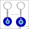 Key Rings Key Rings Jewelry Turkish Evil Blue Eye Keychain Car Ring Amet Lucky Charm Hanging Pendant Jewerly Drop Delivery 2021 Jjc5W Dhsoa