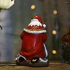 Stol täcker hart jultomten figurer prydnadsskulpturer hem dekor juldekorativ prop