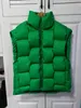 Gilet da donna Gilet invernale Moda modello intrecciato Caldo 100% piumino bianco Gilet femminile verde sciolto senza maniche Gilet da donna 231020