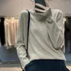 Women's Sweaters Minimalist Style Women Cosy Cashmere Soft Warm Half Collar Plain Knitwear White Orange Green Biege Blue Red Pink Tops