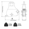 Moschettoni Sicurezza Arrampicata Arborist 11-16mm Corda Presa Protezione Arrampicata Lega di acciaio Manuale Attrezzatura da arrampicata professionale Arrampicata su corda 231021