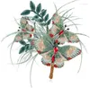 Broches de couleur contrastée, feuille de papillon brodée à la main, broche romantique, épingle de Corsage, accessoires de manteau pour robe de femme