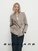 Kadınlar Suits Fransız Minimalist Takım Ceket Yüksek End Tasarım Sense Üst Pantolon İki Parçalı Set