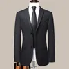 Costumes pour hommes (Blazer Pantalon) 2023 Taille personnalisée Groomsmen Groom Noir Tuxedos Châle Revers Hommes De Mariage Blazer Veste Avec Pantalon Ensemble