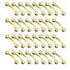 Stud Wholesale 100pcs/Lot Çelik Kaş Halkaları Piercing Muz Kaş Halka Halkası Piercings Barbell Küpe Saplama Vücut Takı 231020