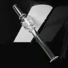 6 Inches Mini Glass Smoking Pipe Pen Style Straight Tube Pyrex Glass Oil Burner Pipes Smoking Accessories Dab Straw Oil Rig with Honeycomb Filter Tip