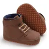 Primeiros caminhantes nascidos sapatos de bebê marrom temático multicolor meninos e meninas tênis casuais sola macia antiderrapante criança 231020