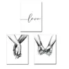 Wall Stickers Modern White Painting Bulk Couple Bedroom Holding Hands Home Decor Paper