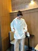 2023 Autumn Par Hooded Trench Coat Women's Coat Long Triangle Standard Drawstring midja Twill Cotton