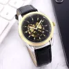2023 Luxury Mens Watches Üç İğne Serisi Otomatik Mekanik Saat Tasarımcı Kol saatleri Üst Lüks Marka Orijinal Deri Kayış