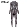 Parel Kwastje Patroon 3D Print Vrouwen Sexy Skinny Jumpsuit Carnaval Cosplay Kostuums Fancy Bodysuit Party Rompertjes Nieuw