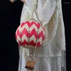 Torby wieczorowe Alneed Balon Woman Single Remer Bag Sain Kobieta ręka Trzymaj Magnetyczne przycisk Kreatywne torebki Skew skórzane panie