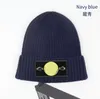 Gorro para hombre gorro de invierno Nueva marca Cappello moda de punto Sombreros de piedra hombres mujeres gorro de lana gruesa gorros de otoño e invierno color sólido isla calavera gorras a21