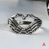 Cluster Ringen Vintage Ghost Finger Voor Vrouwen Mannen Tieners Retro Klassieke Open End Verstelbare Hell Claw Statement Ring Mode-sieraden