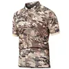 Chemises décontractées pour hommes Hommes Polo militaire d'été à séchage rapide Respirant Armée Combat Tactique Polo Mâle Bleu Marine Polos À Manches Courtes Hommes S-5XL 231021