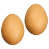 Party Decoration 2 Pcs Imitation Eggs Kitchen Artificial Chicken DIY Blank Simulation Faux Decor Multifunction