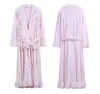 Women's Sleep Lounge Women's Sleepwear Robes Thick Warm Velvet Pajamas.Winter Shower Spa Robe Night Bathrobes Sleep Nightgown Robe Dressing Gown 231021