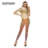 Women Anime Costumes 3D Print Multi-color Sexy Slim Clothing Jumpsuits Adult Long Sleeve Elastic Tight Cosplay Bodysuit