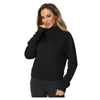 Sudaderas con capucha para mujer, jersey de otoño, sudaderas de manga larga con cremallera y cuarto cálido liso, trajes de chándal, traje deportivo de estilo corto