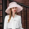 Bérets Original été chapeau de soie dame britannique 4 couches casquette de soleil voyage crème solaire femmes mode Fedoras B-8197