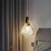 Pendant Lamps Designer Modern LED Lamp Bedroom Bedside Lucky Bag Hanging Aluminum Acrylic Indoor Home Decor Lighting Fixtures