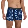 Underpants Evil Eye Underwear Azul e Ouro Bolsa Tronco Alfândega Shorts Briefs Confortáveis Homens Grande Tamanho