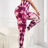 Yoga-outfit Naadloze tie-dye-legging Dames Hoge taille Push-up panty's Sexy Scrunch Butt Lifting Sport Workout Gym Lange broek 231020