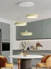 Pendelleuchten Nordic LED-Lampe wird für Esszimmer Schlafzimmer Foyer Küche Weiß Schwarz Rot Gelb Dimmbare Ferndekoration verwendet