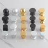 Door Locks 2PCS Bathroom Round Single Sided Shower Glass Door Handles Closet Dressers Knobs Furniture Hardware Accessories With Screws 231021