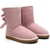 stivali firmati australia pantofole tasman piattaforma da donna stivaletti invernali ragazza classico stivale da neve caviglia fiocco corto mini pelliccia castagna nera rosa scarpe Bowtie 2024