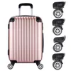 Tas Onderdelen Accessoires 4x Koffer Bagage Accessoires Universeel 360 graden Draaibare Wielen Trolley Wiel 231020