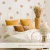 Wall Stickers 23pcs/set White Big Daisy Flowers Wall Stickers for Kids Room Wall Decals Baby Girl Room Decorative Removable Wall Art Decals 231020