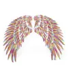 Naaibegrippen Gold Sier Rainbow Angel Wing Feather Sequin Naai Iron Ones 33,5X32Cm Voor Jurk Jeans Shirt Diy Applicaties Drop Delivery