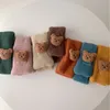 Sjaals Babysjaal Herfst Winter Beer Kinderen Breien geboren Bib Wol Breien Veelzijdig Kinderen Warm Jongen Meisje Peuter Halsdoek 231021