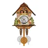 Wall Clocks Antique Wood Cuckoo Clock Bird Time Bell Swing Alarm Watch Home Decoration H09393645 Drop Delivery Garden Decor Dhsdc