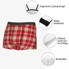 Underbyxor Humor Boxer Shorts trosor Boror Mäns julkontroll Plaid Underkläder Soft för Homme S-XXL