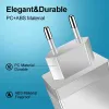 4 puertos multipuerto USB 3.0 cargador de pared cargador rápido EE. UU. Adaptador de enchufe de la UE para Huawei iPhone 12 tableta xiaomi teléfono móvil de viaje portátil LL