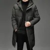 メンズベスト冬のホワイトダックダウンジャケットメンフード付きロングコート厚い暖かいファッションメンズブランドパーカープラスサイズ5xl xfewsddcg 231020