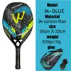 Squashrackets Strandtennisracket 3K Camewin Full Carbon Fiber Ruw oppervlak Buitensporten Bal Voor Mannen Vrouwen Volwassen Senior Speler 231020