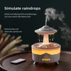 New RainDrop Aromatherapy Machine Diffuser Humidifier Household High Mist Desktop Silent Remote Control Essential Oil Expander Wholesale