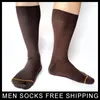 Men's Socks PEAJOA Brand Style Men Dress Suit Golden Line Toe Sexy Cotton Gentlemen High Quality Elastic Male