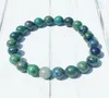 MG0393 Äkta Chrysocolla -armband Trendiga handgjorda pärlhaltiga armband Meditation Wrist Mala Gift Divine Feminine Armband7245968