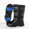 New Snowy Wellington Boots Hunter 낚시 신발 방수 및 강철 손톱 하이 배럴 눈 덮개 낚시 신발 암석 낚시 웰리 짧은 비