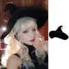 Party Hats Curved Cone Witch Hat Costume Accessory Women Point Witch Hat for Halloween Christmas Costume Party 231020