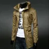 Men's Leather Faux Mens Fashion Casual Trend Highend Trench Coat Medium Long Slim Cape Four Seasons Jackets Outerwear Coats 231020